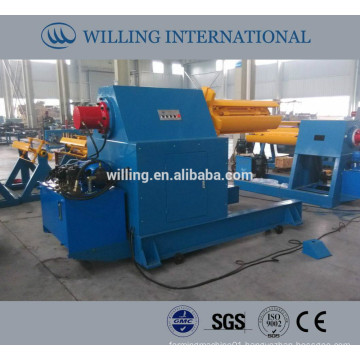 hydraulic steel coil decoiler 10T, hydraulic decoiler 10T